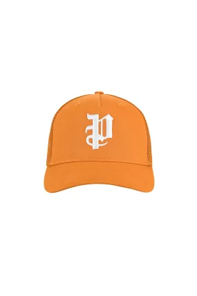 P Logo Trucker Hat - Orange