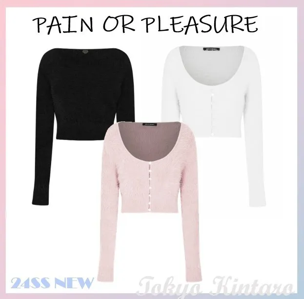 PAIN OR PLEASURE  |Casual Style Street Style Long Sleeves Cardigans