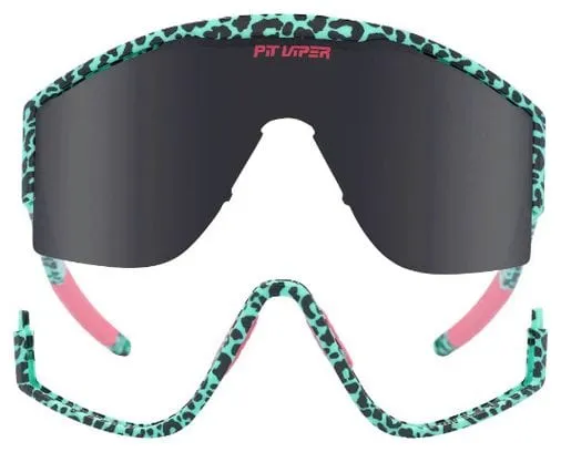 Pair of The Marissa's Nails Pit Viper Glasses Blue/Black