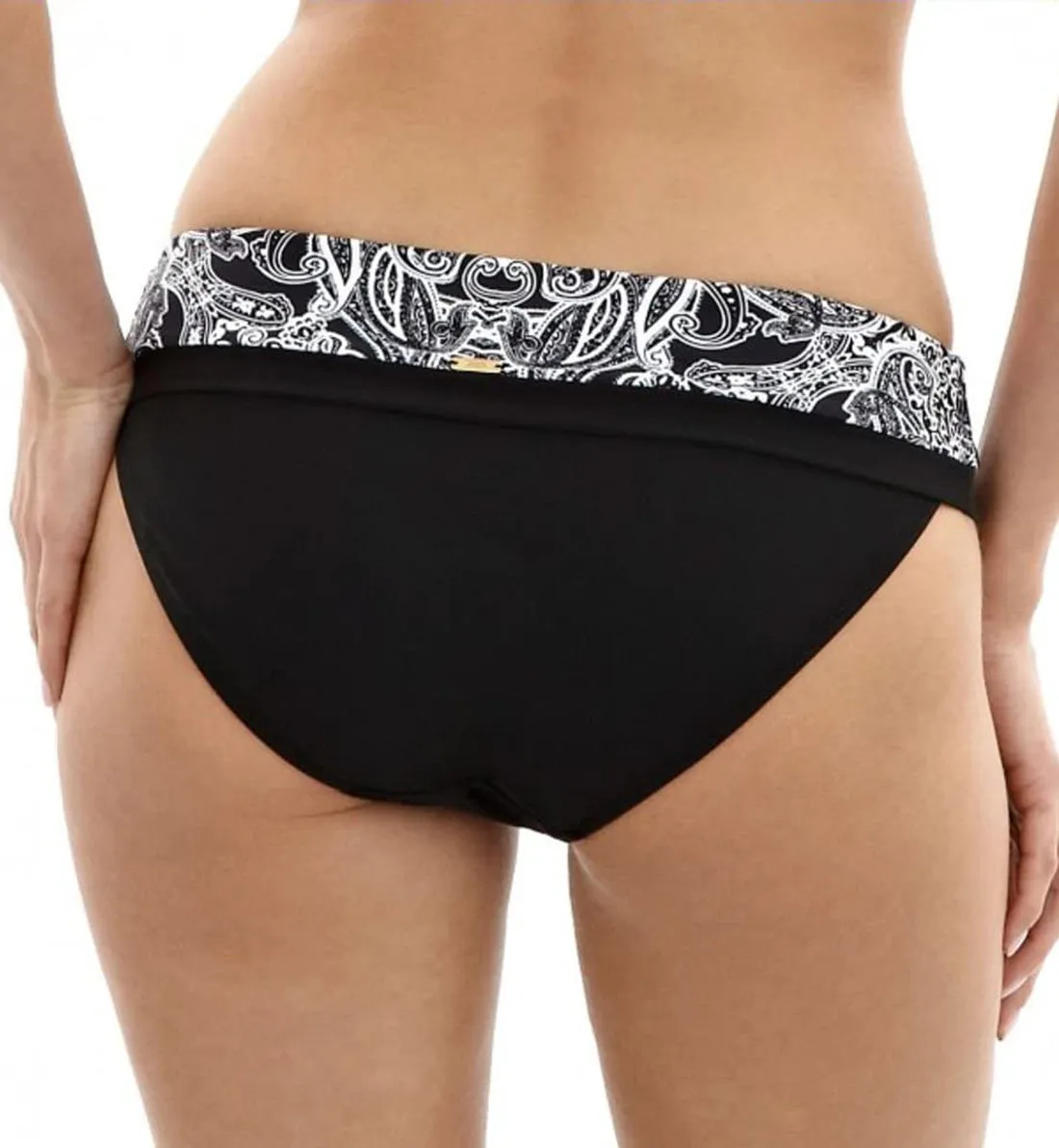 Panache Santorini Folded Swim Brief (SW0947) - Monochrome Print