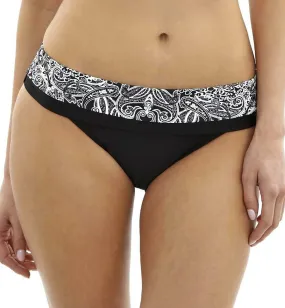 Panache Santorini Folded Swim Brief (SW0947) - Monochrome Print