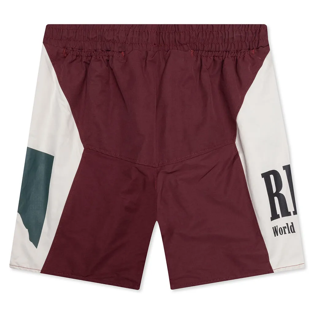 Panel Logo Short - Maroon/White