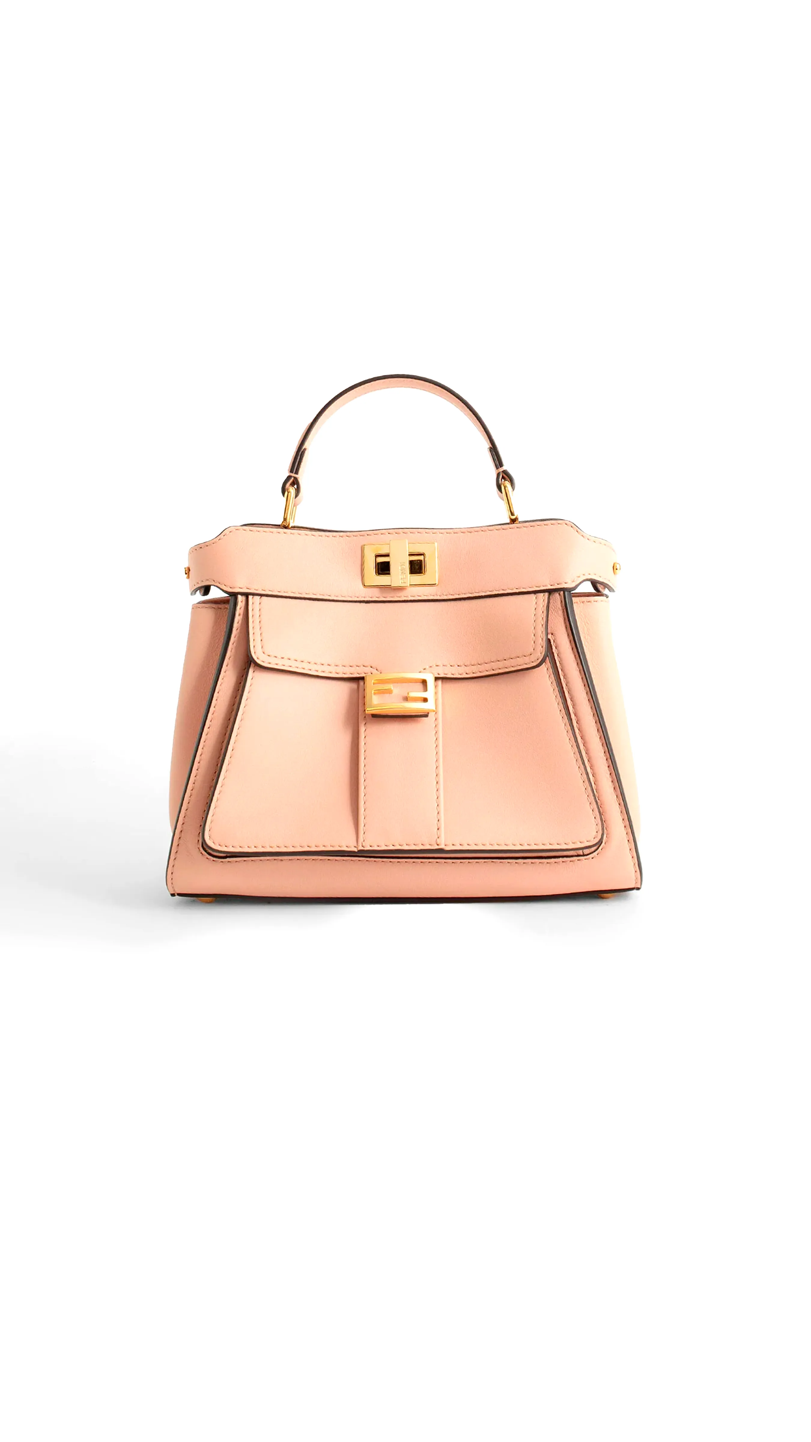 Peekaboo Mini Bag with Front Pocket - Peach