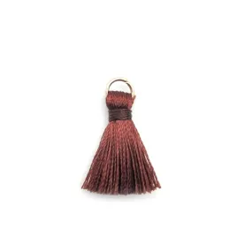 Pendants, Tassels, Brown, With Jump Ring, Polyester, 25mm