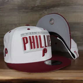 Philadelphia Phillies Retro 9Fifty Grey Bottom Snapback | White