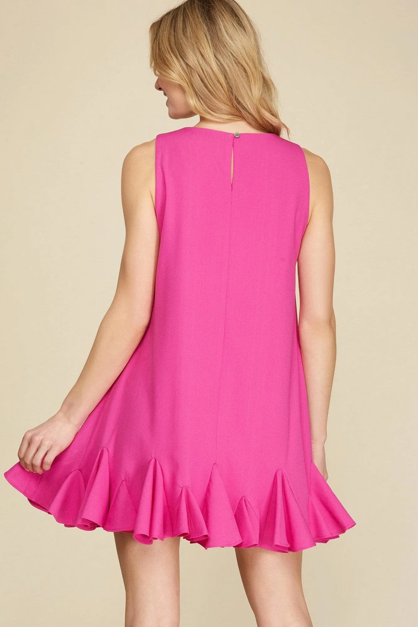 Playful Ruffle Hem Dress