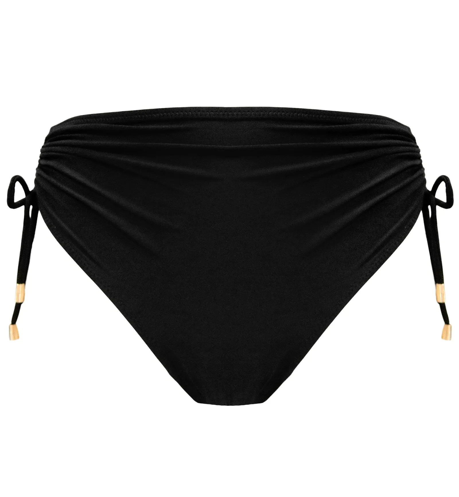 Pour Moi Santa Cruz High Leg Adjustable Side Swim Brief (24903) - Black