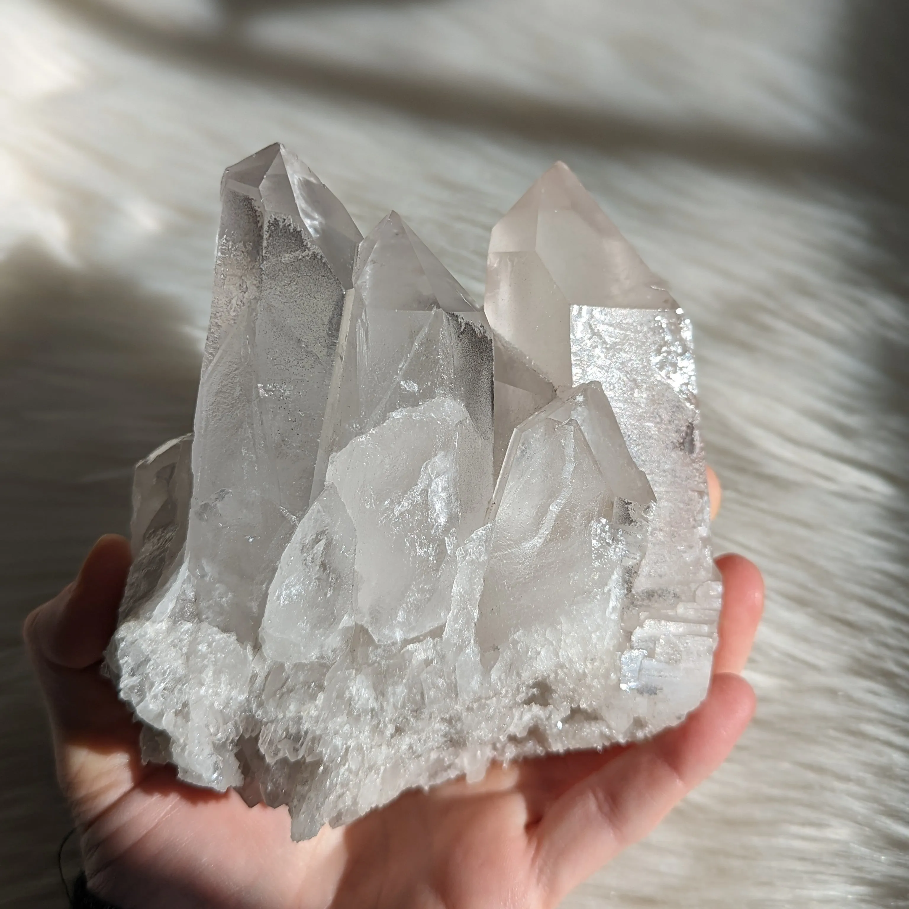 Powerful LITHIUM QUARTZ Cluster~ Relieves Stress, Depression, Tension