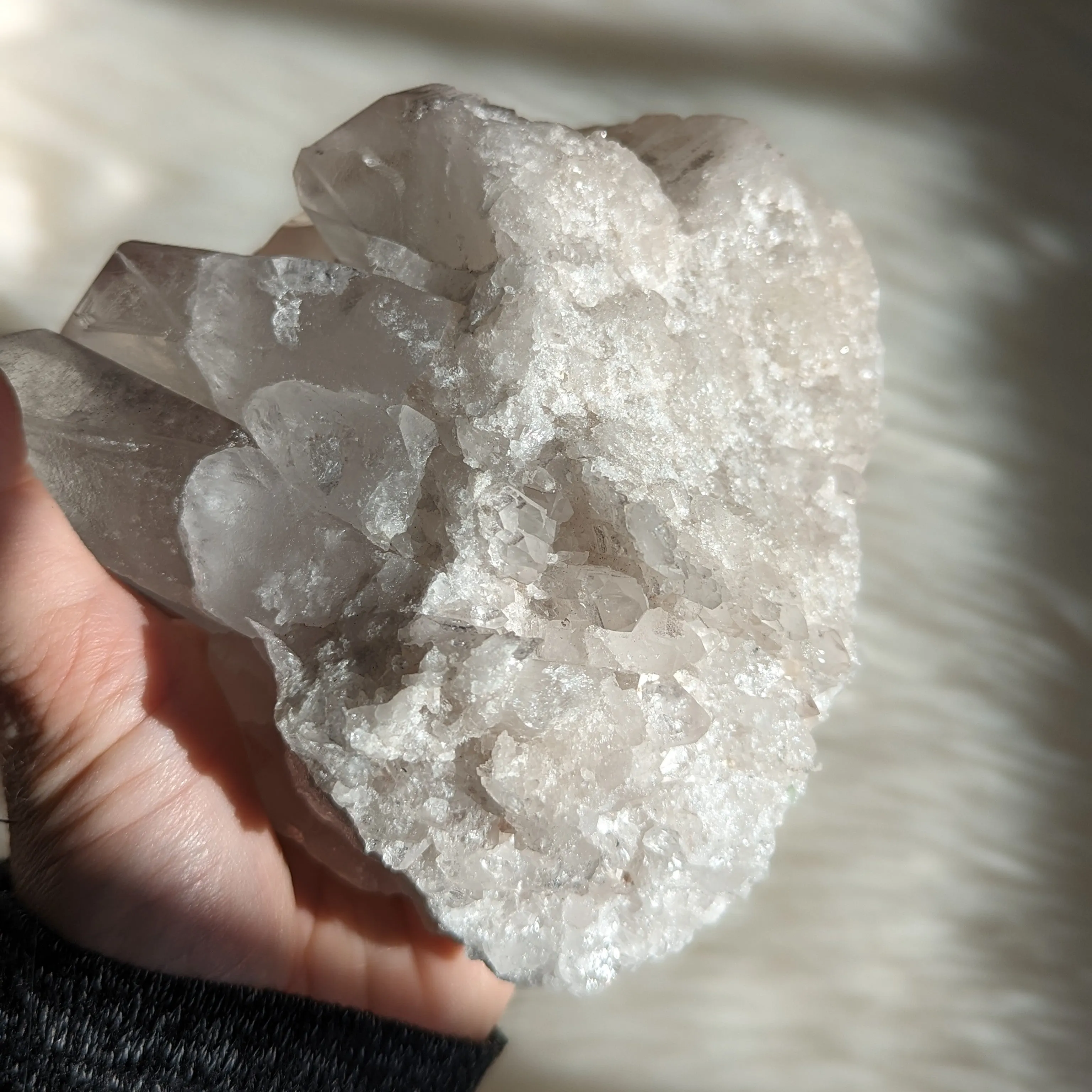 Powerful LITHIUM QUARTZ Cluster~ Relieves Stress, Depression, Tension