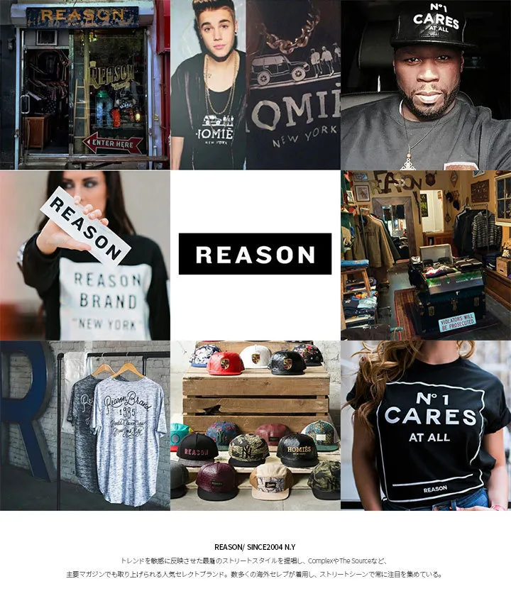 REASON  |Unisex Street Style T-Shirts