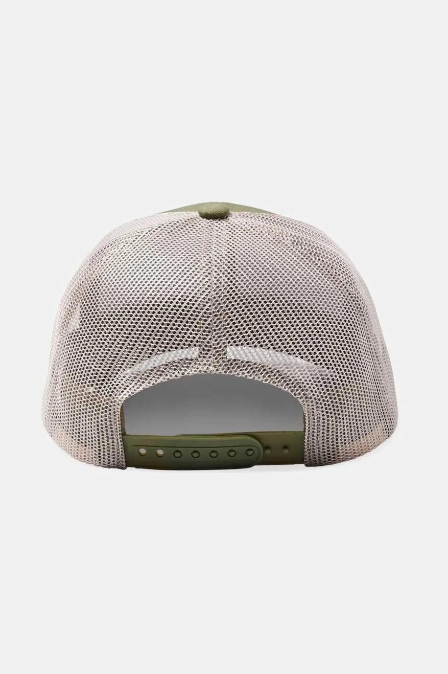 Regal Netplus Trucker Hat - Olive Surplus/Sand