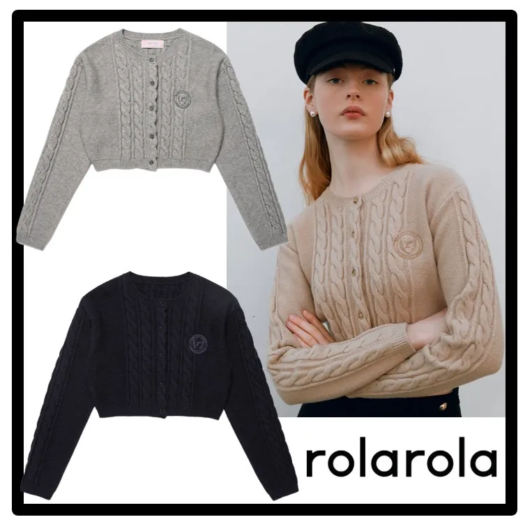 rolarola  |Casual Style Street Style Logo Cardigans