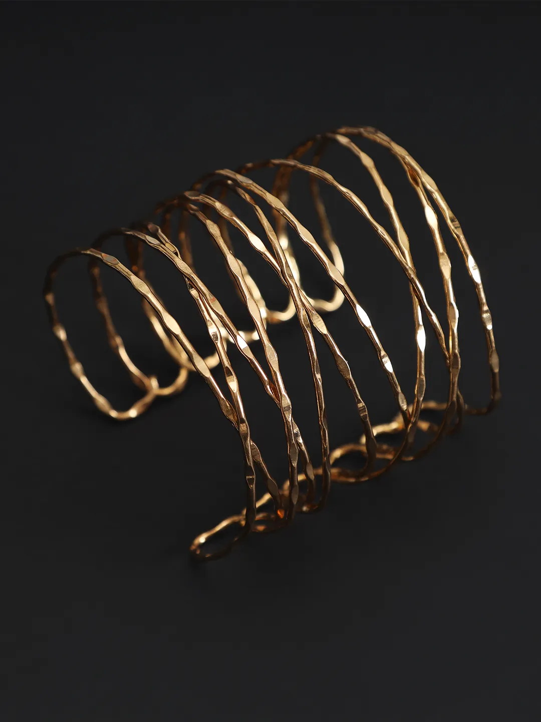 Row Design Cuff Bracelet