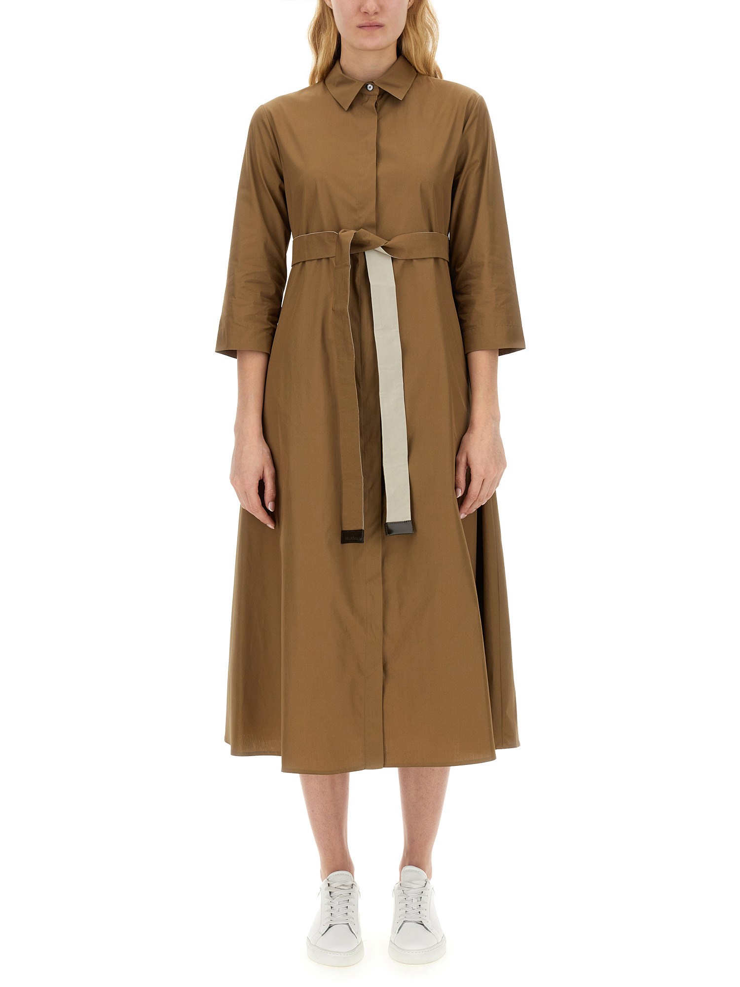 S MAX MARA    OLIMPIA COTTON POPLIN DRESS