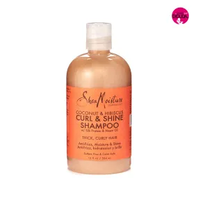 Shea  moisture - coconut hibiscus  - curl  and  shine shampoing 384 ml