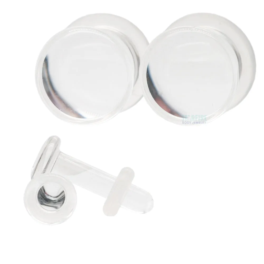 Simple Glass Plugs - Crystal Borosilicate