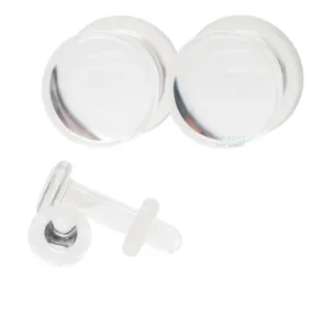 Simple Glass Plugs - Crystal Borosilicate