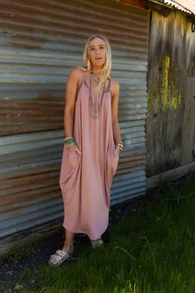 Simple Serene Maxi Dress - Dusty Pink