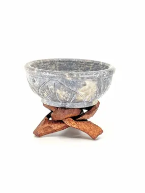 Small Stone Resin Burner with Stand