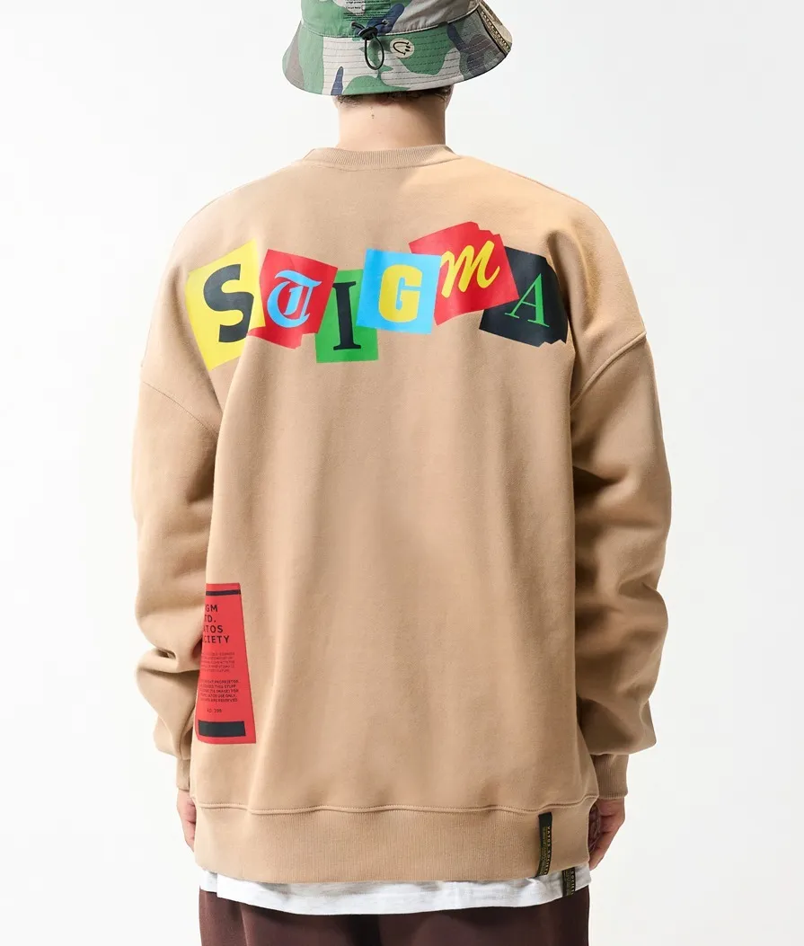 STIGMA  |[ STIGMA ]22 TYPO OVERSIZED HEAVY SWEAT CREWNECK