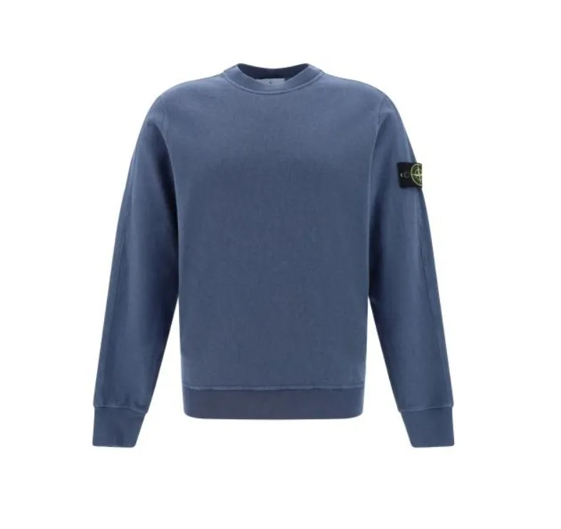 STONE ISLAND  |Street Style Logo Sweatshirts