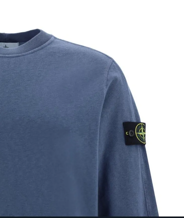 STONE ISLAND  |Street Style Logo Sweatshirts