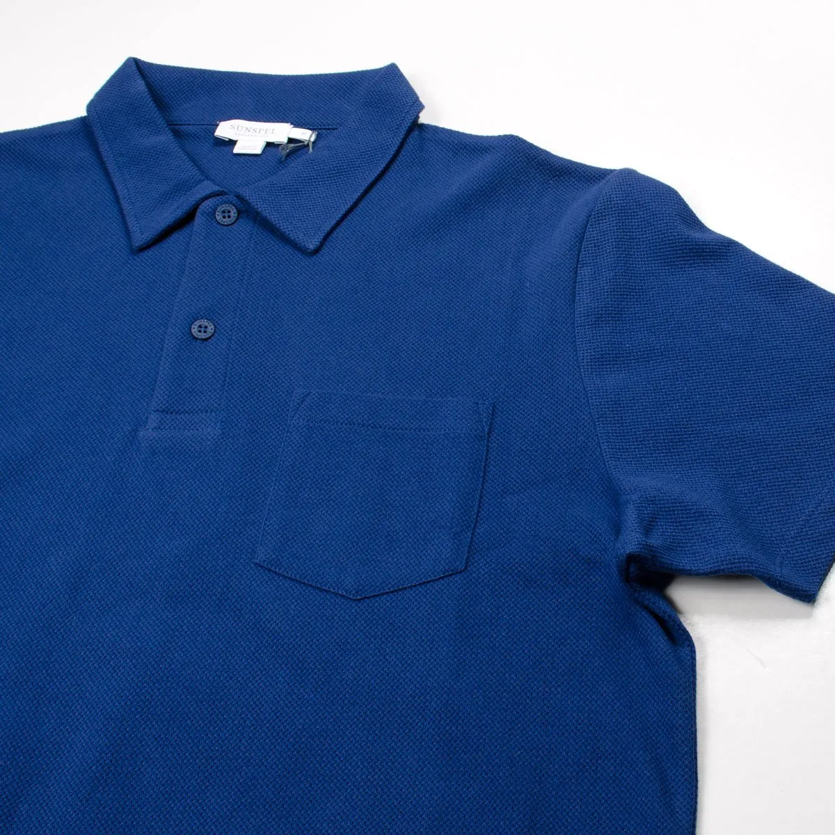 Sunspel - Short Sleeve Riviera Polo - Dark Indigo