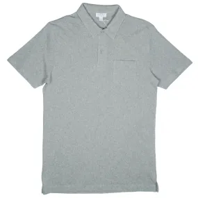 Sunspel - Short Sleeve Riviera Polo - Grey Melange