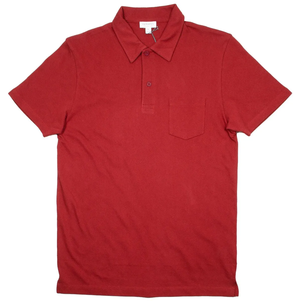 Sunspel - Short Sleeve Riviera Polo - Madder