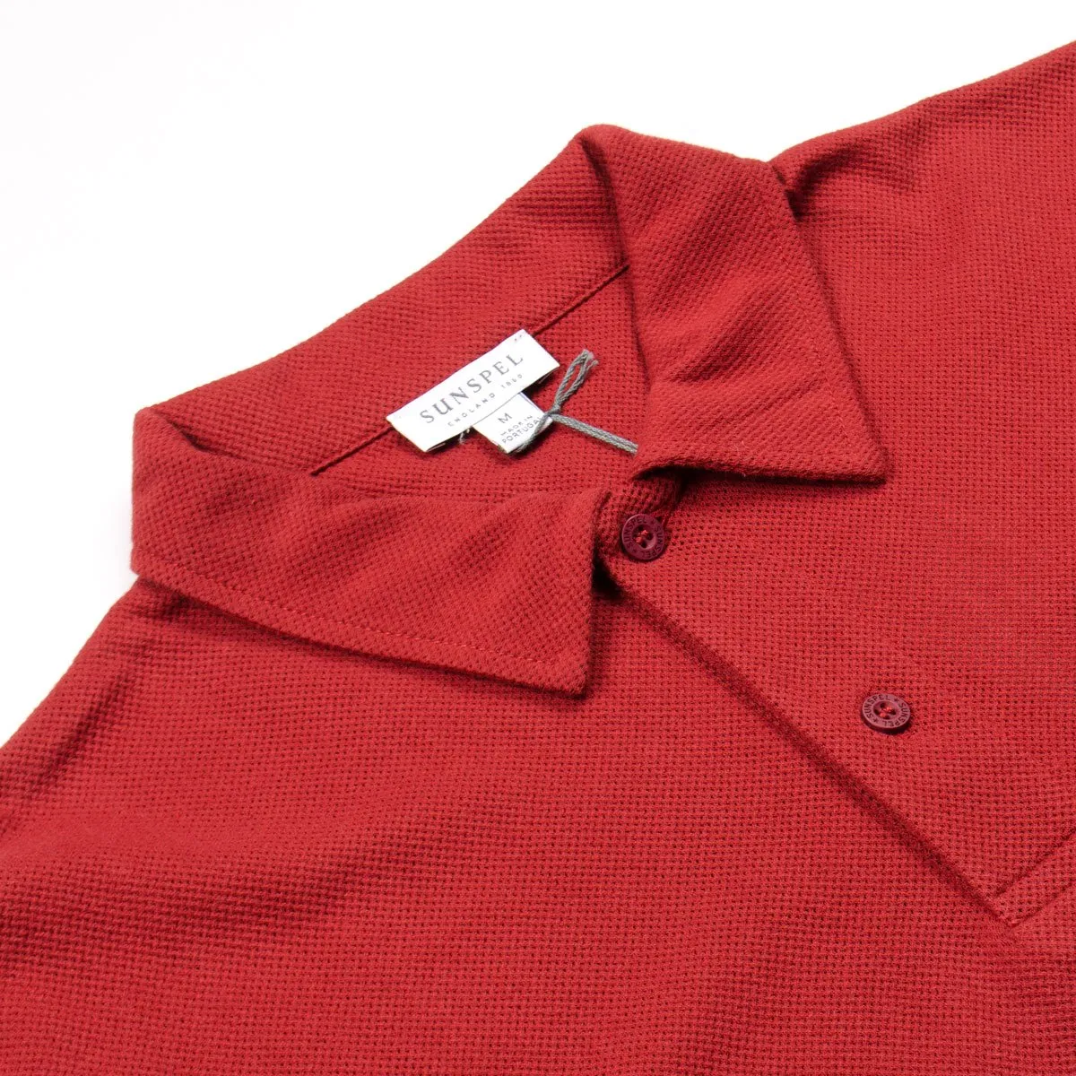 Sunspel - Short Sleeve Riviera Polo - Madder