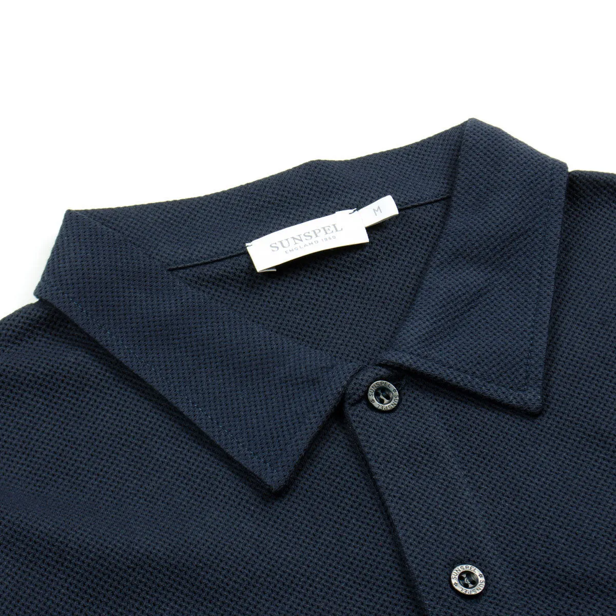 Sunspel - Short Sleeve Riviera Polo - Navy