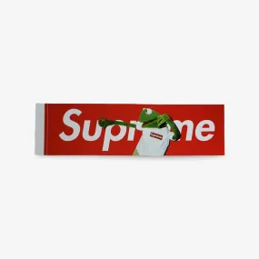 Supreme Sticker 'Box Logo Kermit The Frog' Red 2008