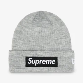 Supreme x New Era Beanie 'Box Logo' Heather Grey FW22