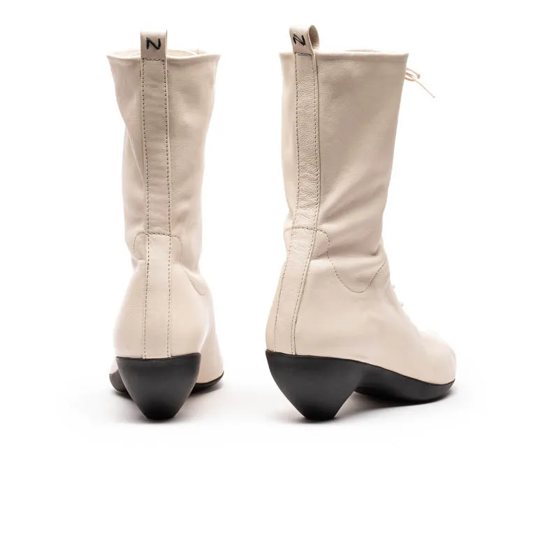 TANYA Off-White | Leather Boot