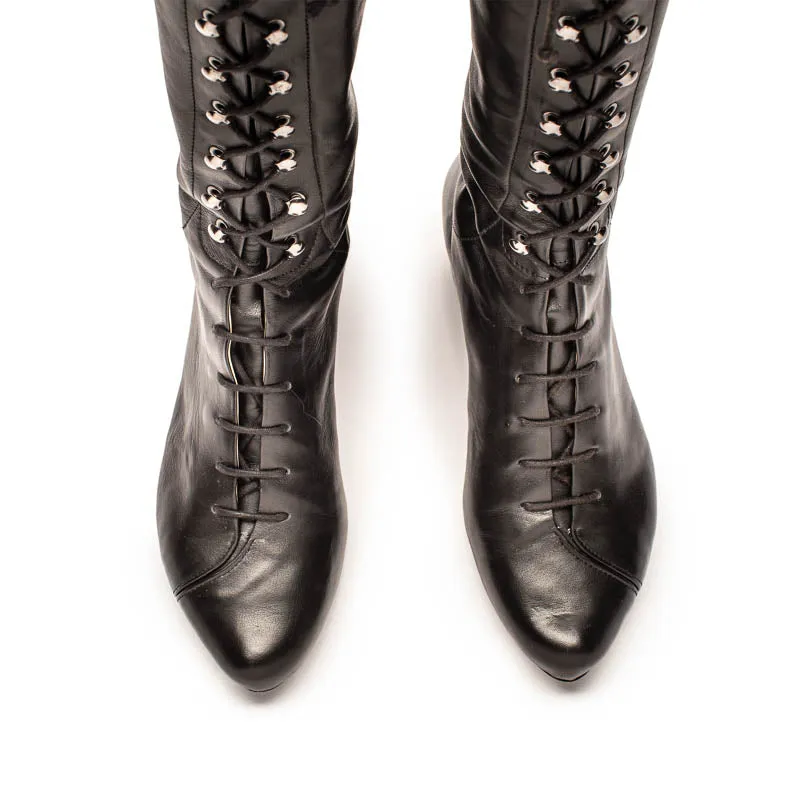 TANYA Tall Smoke | Leather Boot