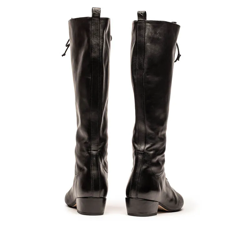 TANYA Tall Smoke | Leather Boot