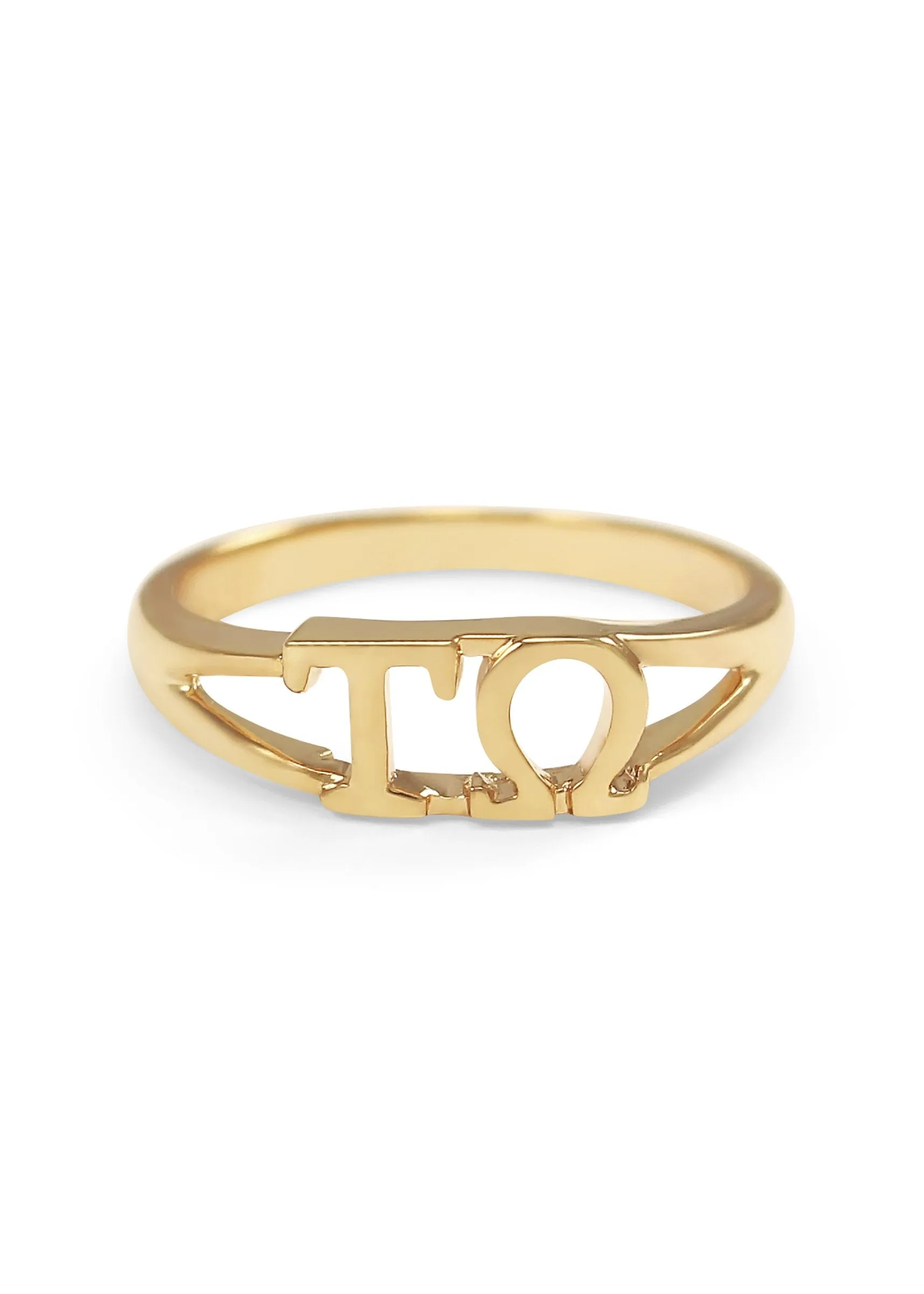 Tau Omega 14k Sunshine Gold Ring