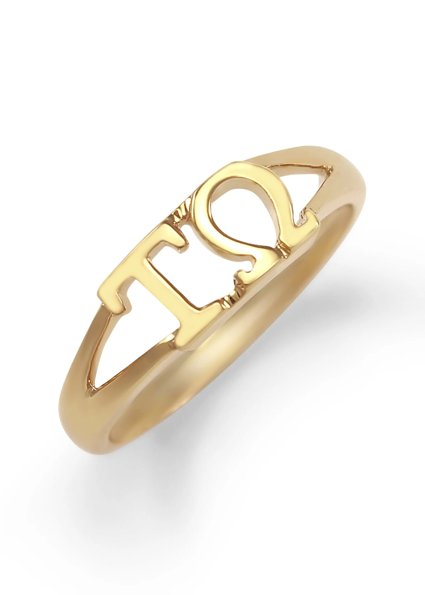 Tau Omega 14k Sunshine Gold Ring