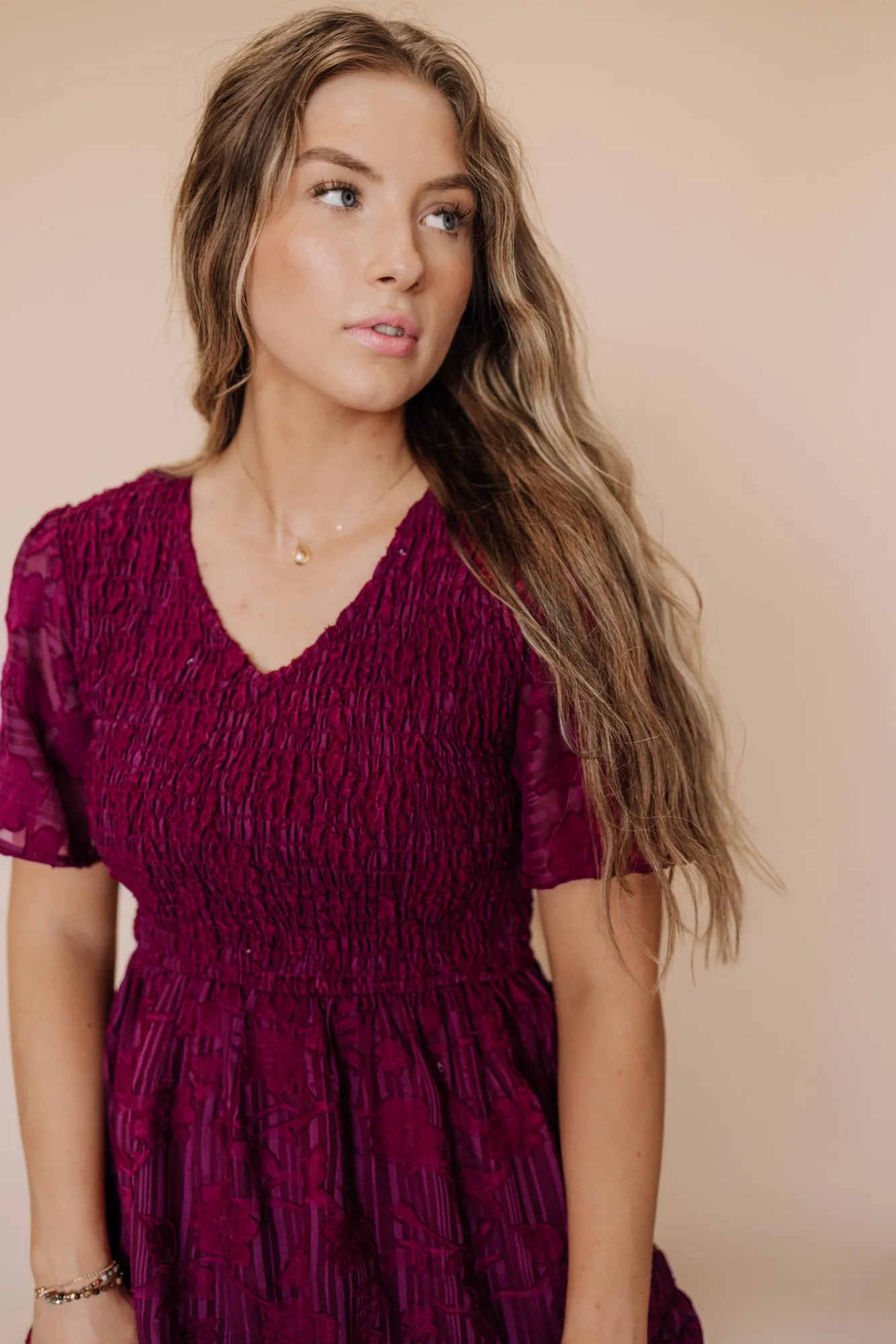 Tayla Dress in Maroon - Coming Soon