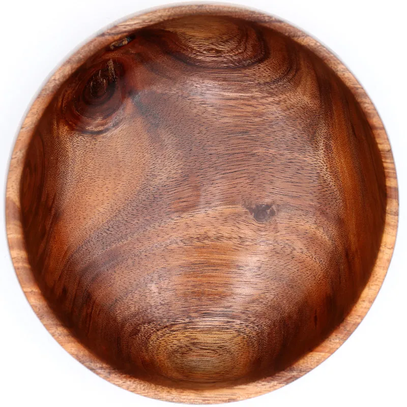 Traditional Hawaiian Koa Calabash Wood Bowl #724 - Medium