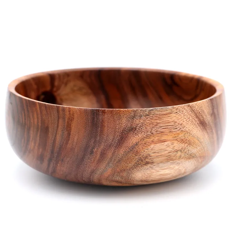 Traditional Hawaiian Koa Calabash Wood Bowl #724 - Medium