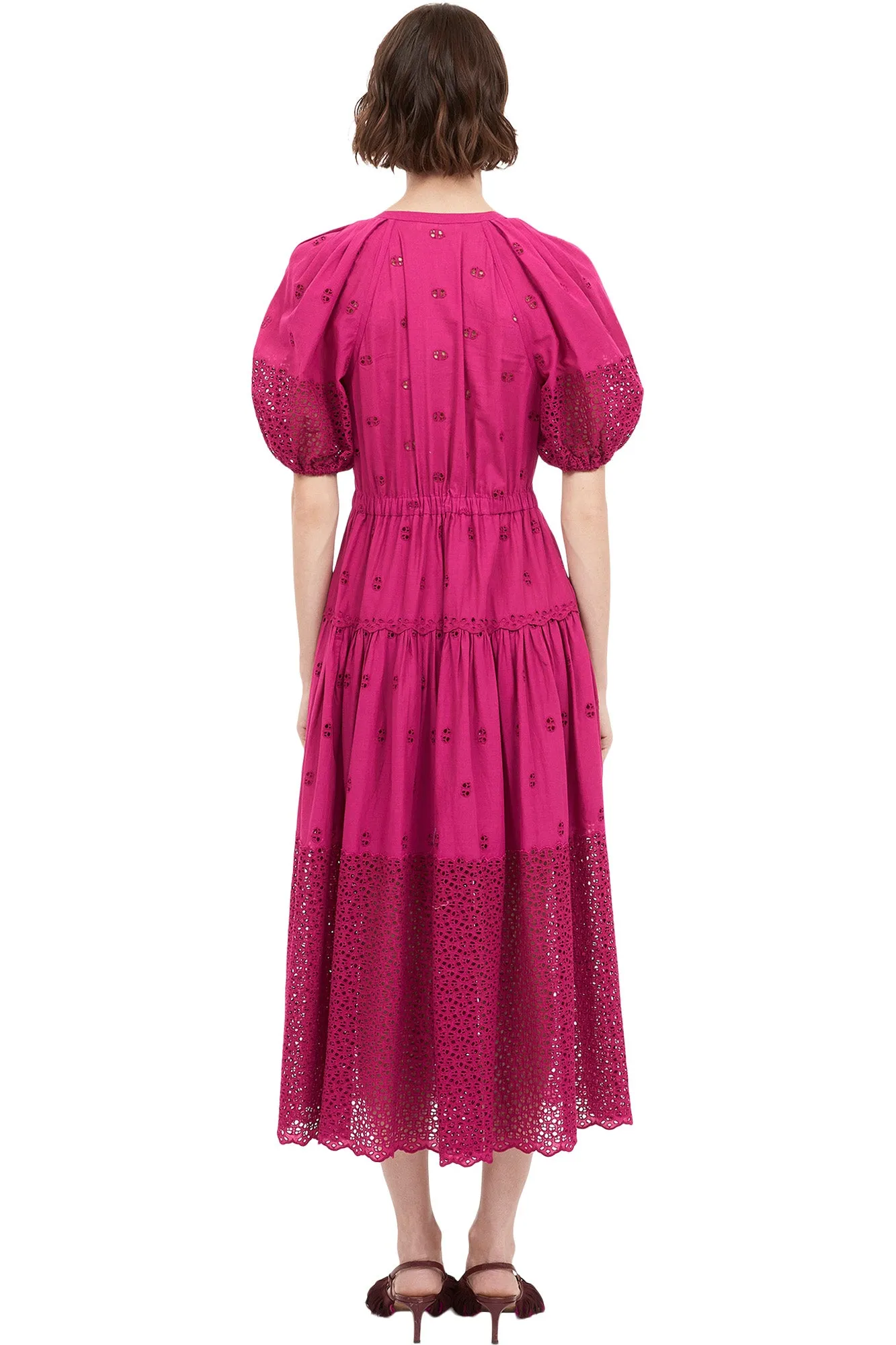 Ulla Johnson Nova Dress in Ruby