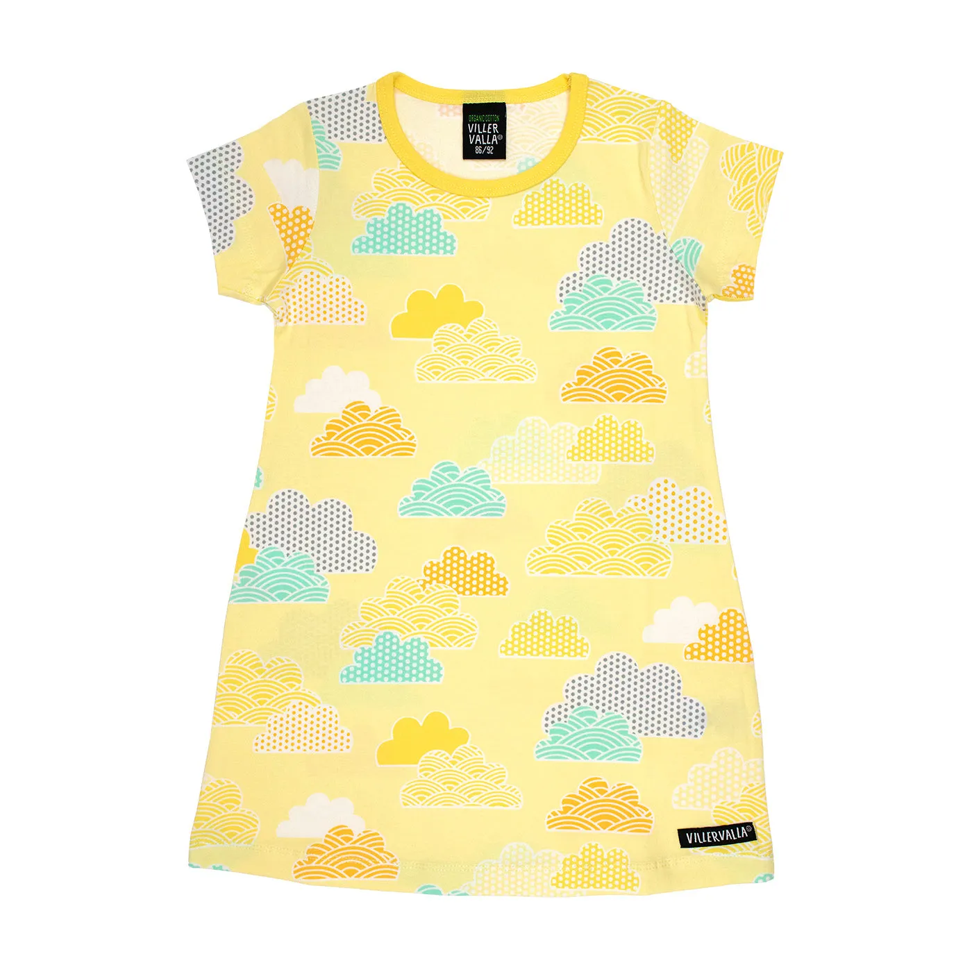 Villervalla Lemon Cloud Organic Cotton Dress