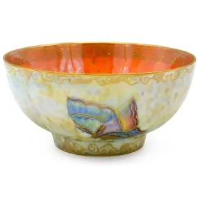 Wedgwood, Fairyland Lustre footed bowl, by Daisy Makeig Jones. 1915-1929. Butterflies.