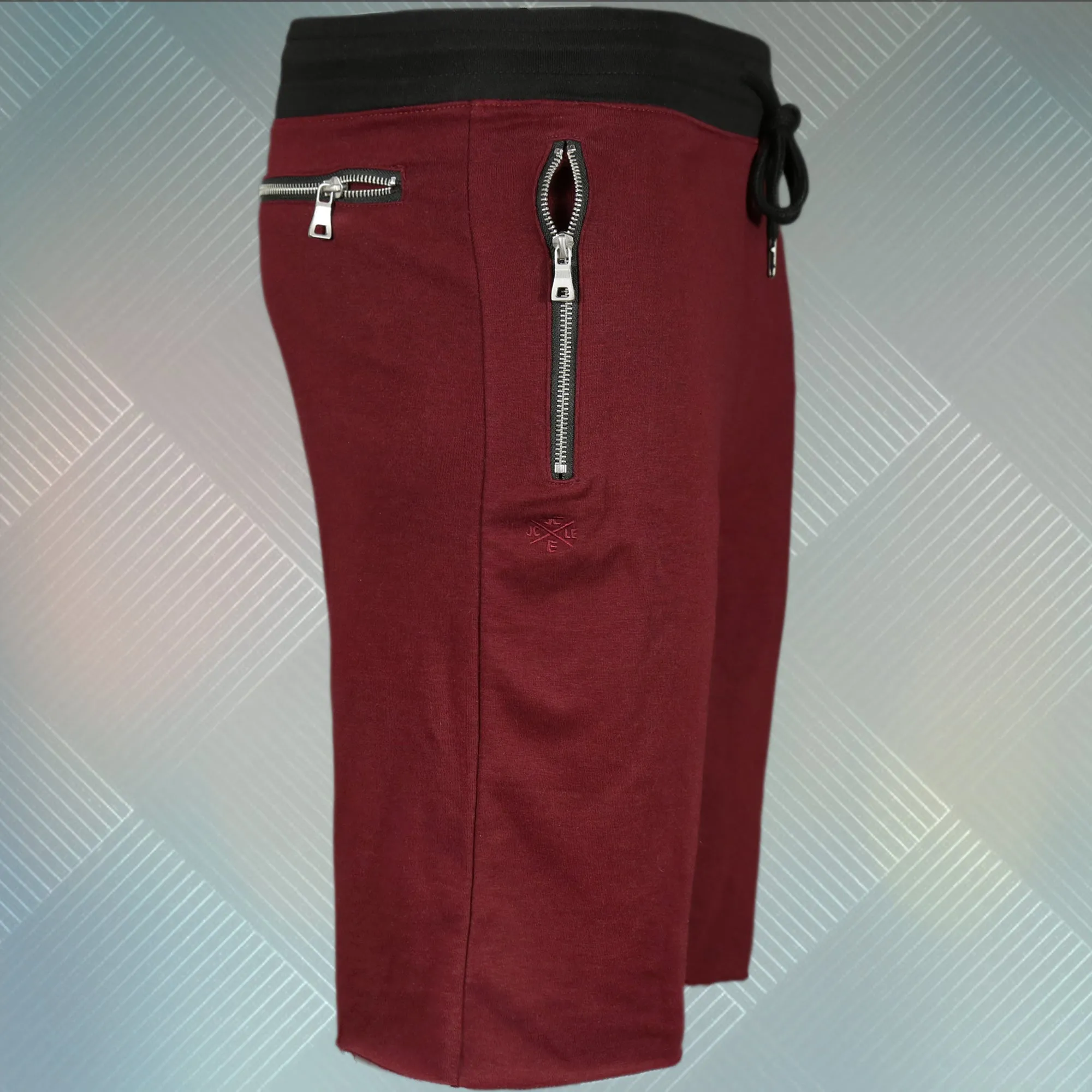 Wine Maroon Tracksuit Inspired Jogger Sweat Shorts