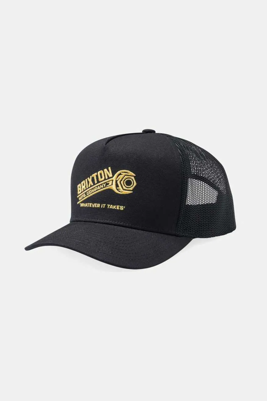 Wrench Netplus Trucker Hat - Black/Black