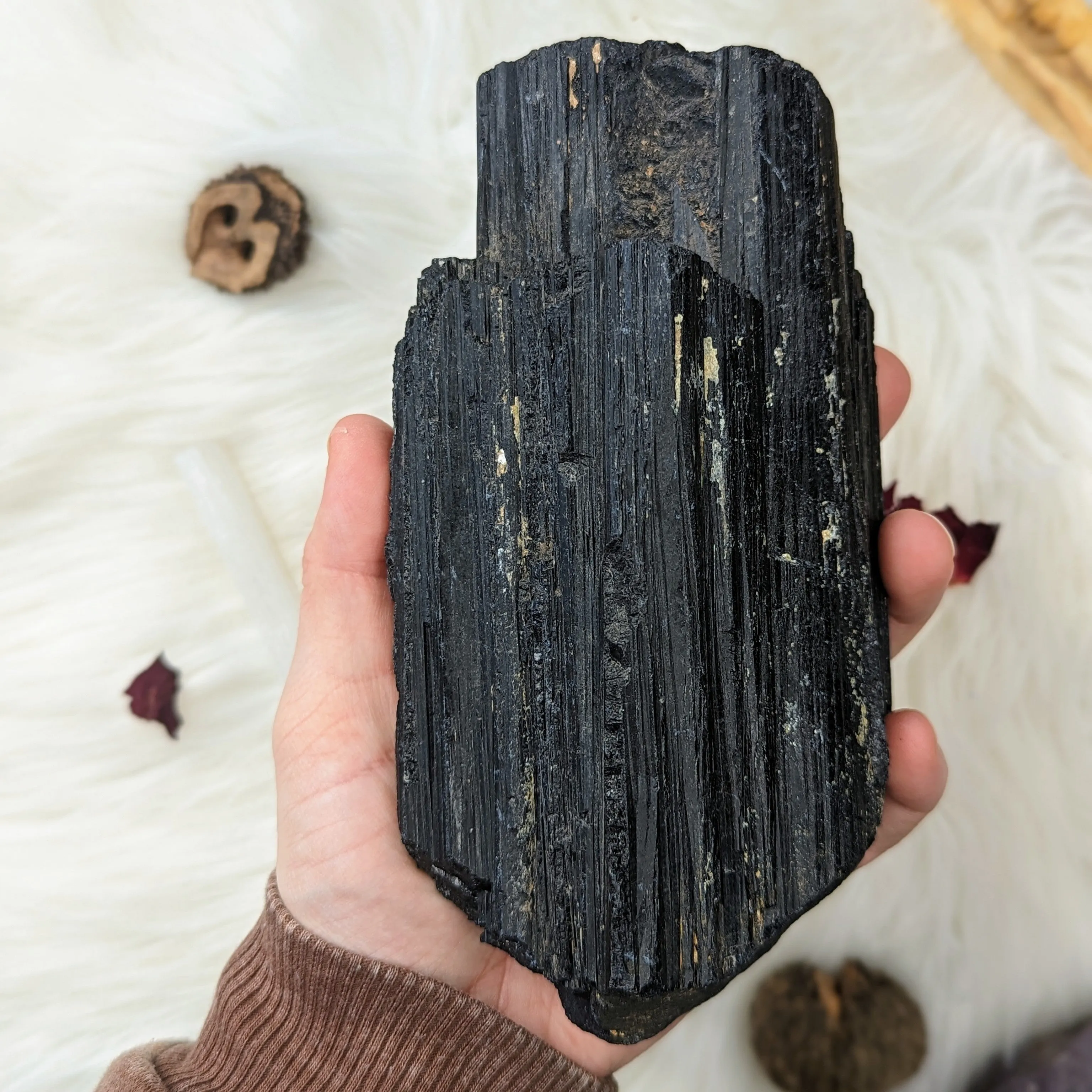 XL Black Tourmaline Display Specimen ~ Protective and Grounding Energy