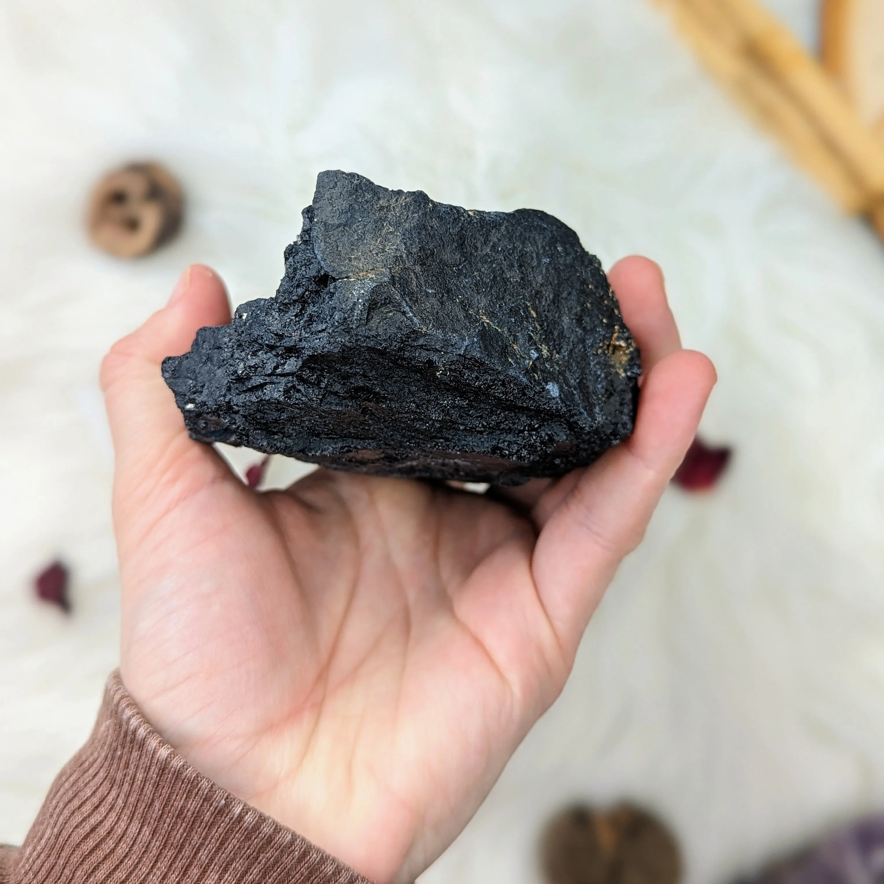 XL Black Tourmaline Display Specimen ~ Protective and Grounding Energy