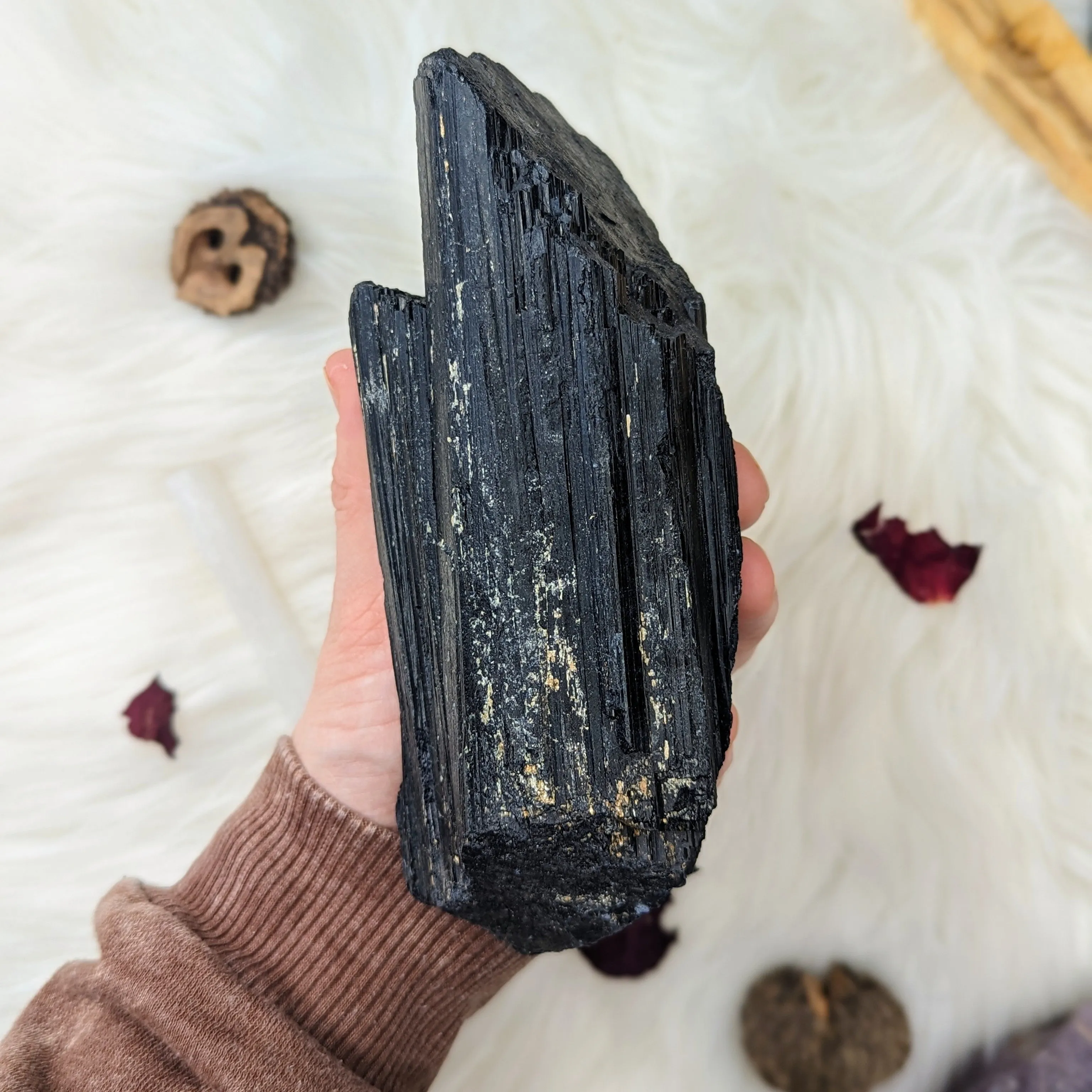 XL Black Tourmaline Display Specimen ~ Protective and Grounding Energy