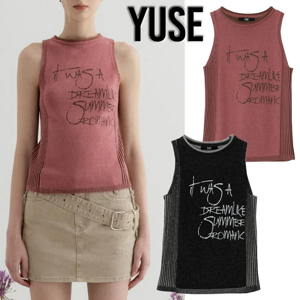 YUSE  |Street Style Logo Tanks & Camisoles